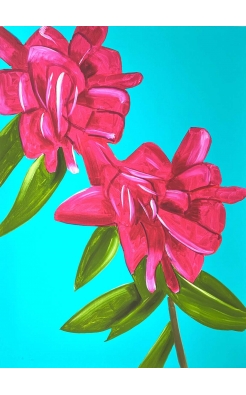 Alex Katz, Peonies, 2021 Alex Katz, Peonies, 2021