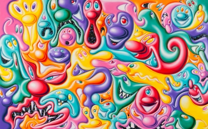 Kenny Scharf, Faces Kenny Scharf, Faces