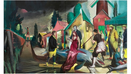 Neo Rauch, Gutting Fish Neo Rauch, Gutting Fish