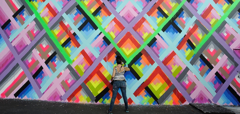 Maya Hayuk, Wynwood Walls, 2013 Maya Hayuk, Wynwood Walls, 2013